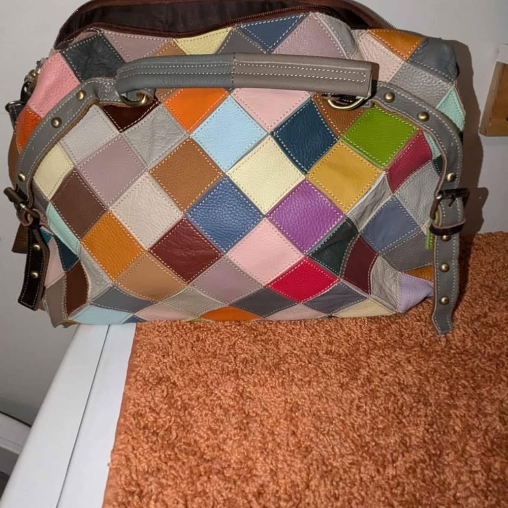 Multicolor Patchwork Women's Bag